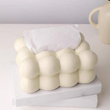 Maxbell Tissue Storage Case Napkin Holder Facial Tissue Holder for Countertop Office Yellow