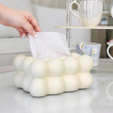 Maxbell Tissue Storage Case Napkin Holder Facial Tissue Holder for Countertop Office Yellow