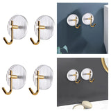 Maxbell 2x Wall Paste Hook Wall Mounted Sticky Hook for Bathroom thick