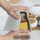 Maxbell Draining Pads Heat Resistant Multipurpose for Dinnerware Household Freezer White