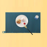 Maxbell Draining Pads Heat Resistant Multipurpose for Dinnerware Household Freezer Dark Blue