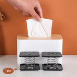 Maxbell Tissue Box Spring Support Durable Convenient for Dresser Kitchen Room