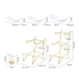 Maxbell Tiered Fruit Bowl Basket Holder Rack Tea Platter for kitchen 3 Tier White