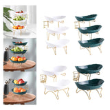 Maxbell Tiered Fruit Bowl Basket Holder Rack Tea Platter for kitchen 3 Tier White