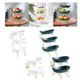 Maxbell Tiered Fruit Bowl Basket Holder Rack Tea Platter for kitchen 3 Tier White