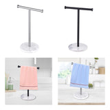 Maxbell T Shape Under Cabinet Paper Towel Holder Towel Organizer Rack for Countertop Argent