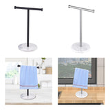 Maxbell T Shape Under Cabinet Paper Towel Holder Towel Organizer Rack for Countertop Argent