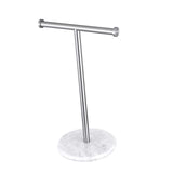 Maxbell T Shape Under Cabinet Paper Towel Holder Towel Organizer Rack for Countertop Argent