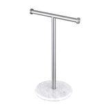 Maxbell T Shape Under Cabinet Paper Towel Holder Towel Organizer Rack for Countertop Argent