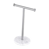 Maxbell T Shape Under Cabinet Paper Towel Holder Towel Organizer Rack for Countertop Argent