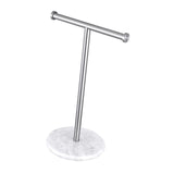 Maxbell T Shape Under Cabinet Paper Towel Holder Towel Organizer Rack for Countertop Argent
