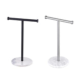 Maxbell T Shape Under Cabinet Paper Towel Holder Towel Organizer Rack for Countertop Argent