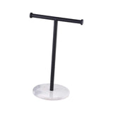 Maxbell T Shape Under Cabinet Paper Towel Holder Towel Organizer Rack for Countertop Black