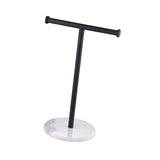 Maxbell T Shape Under Cabinet Paper Towel Holder Towel Organizer Rack for Countertop Black
