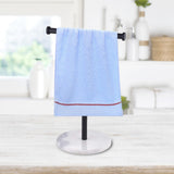 Maxbell T Shape Under Cabinet Paper Towel Holder Towel Organizer Rack for Countertop Black