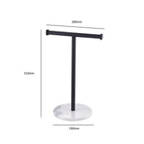 Maxbell T Shape Under Cabinet Paper Towel Holder Towel Organizer Rack for Countertop Black