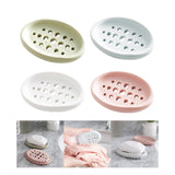 Maxbell Creative Soap Dish with Drain Hole Soap Holder for Hotel Toilet Bathroom Green