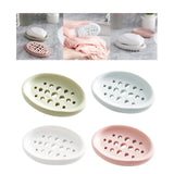 Maxbell Creative Soap Dish with Drain Hole Soap Holder for Hotel Toilet Bathroom Green