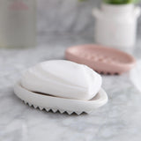 Maxbell Creative Soap Dish with Drain Hole Soap Holder for Hotel Toilet Bathroom Green