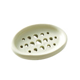 Maxbell Creative Soap Dish with Drain Hole Soap Holder for Hotel Toilet Bathroom Green