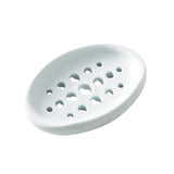 Maxbell Creative Soap Dish with Drain Hole Soap Holder for Hotel Toilet Bathroom Blue