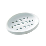 Maxbell Creative Soap Dish with Drain Hole Soap Holder for Hotel Toilet Bathroom Blue