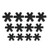 Maxbell 12 Pieces Worktop Saver Mat Divider Pads Table Pots and Pans Dividers Black