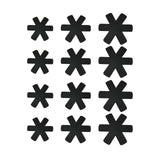 Maxbell 12 Pieces Worktop Saver Mat Divider Pads Table Pots and Pans Dividers Black