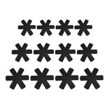 Maxbell 12 Pieces Worktop Saver Mat Divider Pads Table Pots and Pans Dividers Black