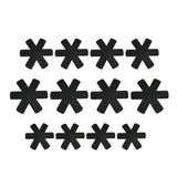 Maxbell 12 Pieces Worktop Saver Mat Divider Pads Table Pots and Pans Dividers Black