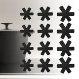 Maxbell 12 Pieces Worktop Saver Mat Divider Pads Table Pots and Pans Dividers Black