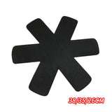 Maxbell 12 Pieces Worktop Saver Mat Divider Pads Table Pots and Pans Dividers Black