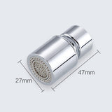 Maxbell Kitchen Faucet Aerator Water Saving Thick and Durable Convenient for Home 45 degree Silver