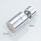 Maxbell Kitchen Faucet Aerator Water Saving Thick and Durable Convenient for Home 80 degree Silver