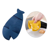 Maxbell Mini Oven Glove Cooking Pinch Mitts Heat Resistant Pot Holder Potholder Dark Blue