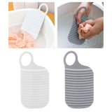 Maxbell Hand Washing Board with Handle Anti Slip PE for Laundry Tools Home Teens White