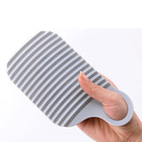 Maxbell Hand Washing Board with Handle Anti Slip PE for Laundry Tools Home Teens Gray