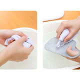 Maxbell Hand Washing Board with Handle Anti Slip PE for Laundry Tools Home Teens Gray
