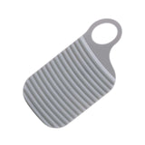 Maxbell Hand Washing Board with Handle Anti Slip PE for Laundry Tools Home Teens Gray