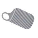 Maxbell Hand Washing Board with Handle Anti Slip PE for Laundry Tools Home Teens Gray