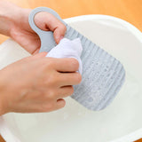 Maxbell Hand Washing Board with Handle Anti Slip PE for Laundry Tools Home Teens Gray