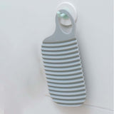 Maxbell Hand Washing Board with Handle Anti Slip PE for Laundry Tools Home Teens Gray