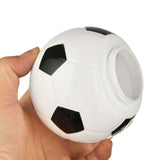 Maxbell Ball Shaped Cups Glass Bottle 450ml with Lid and Straw Durable Every Day Use Football