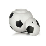 Maxbell Ball Shaped Cups Glass Bottle 450ml with Lid and Straw Durable Every Day Use Football