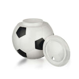 Maxbell Ball Shaped Cups Glass Bottle 450ml with Lid and Straw Durable Every Day Use Football