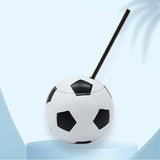 Maxbell Ball Shaped Cups Glass Bottle 450ml with Lid and Straw Durable Every Day Use Football