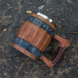 Maxbell 600ml Barrel Mug Decoration Multipurpose Portable for Bar Parties Camping