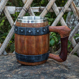 Maxbell 600ml Barrel Mug Decoration Multipurpose Portable for Bar Parties Camping
