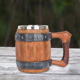 Maxbell 600ml Barrel Mug Decoration Multipurpose Portable for Bar Parties Camping