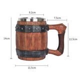 Maxbell 600ml Barrel Mug Decoration Multipurpose Portable for Bar Parties Camping